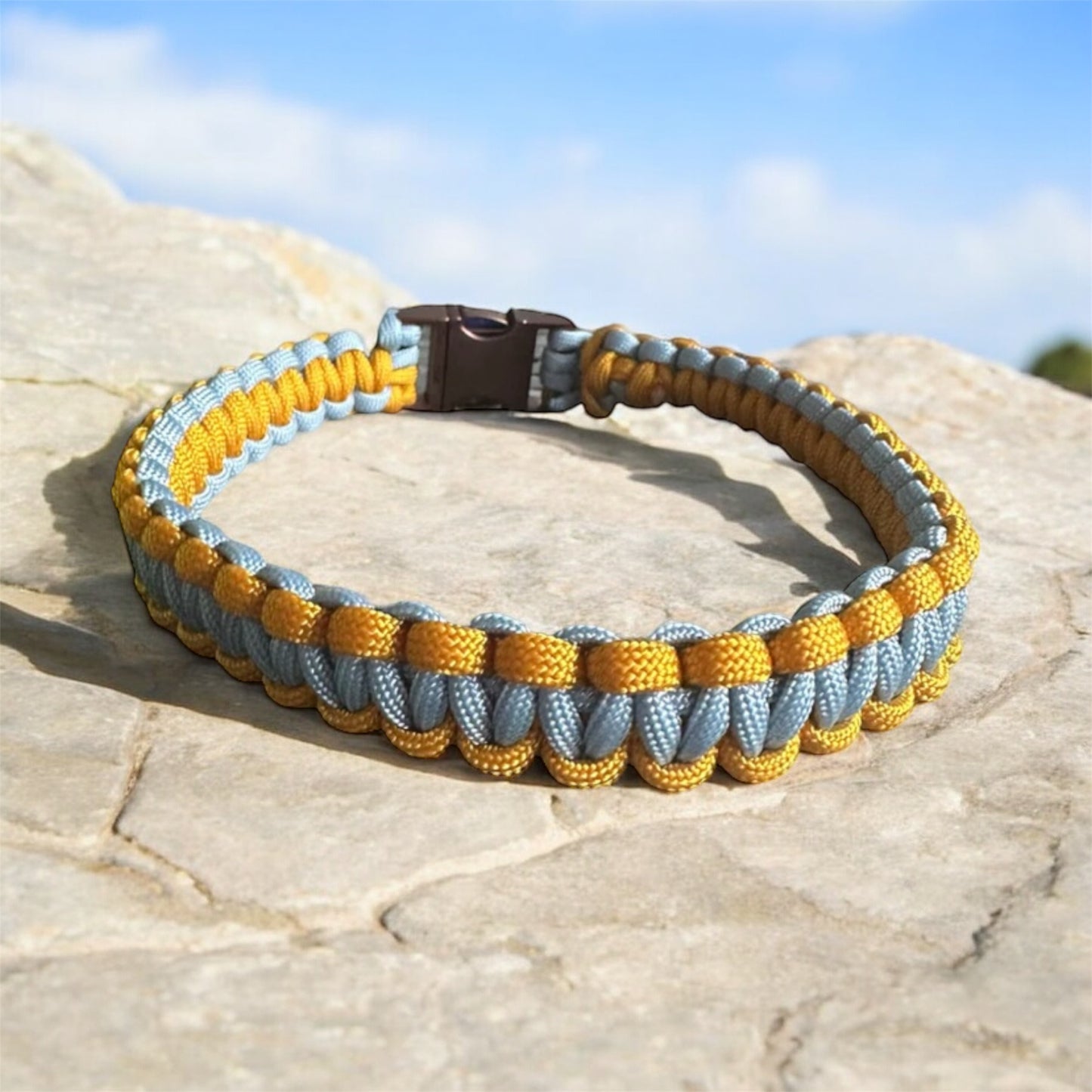 Paracord Hundehalsband „Goldie“